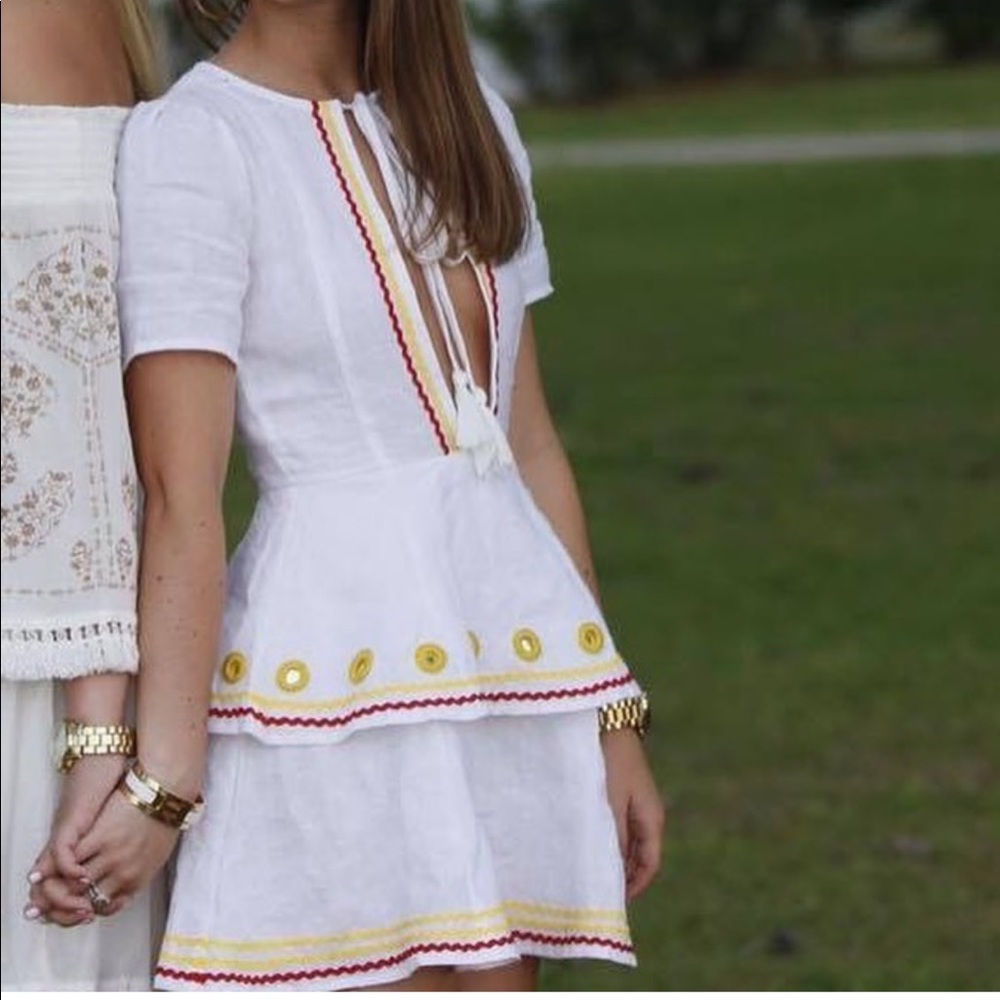 White Embroidered Tularosa dress